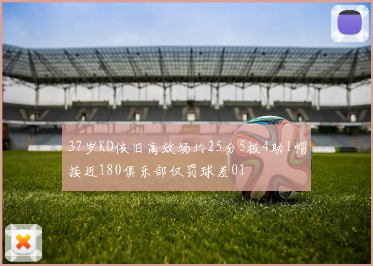 37岁KD依旧高效场均25分5板4助1帽接近180俱乐部仅罚球差01